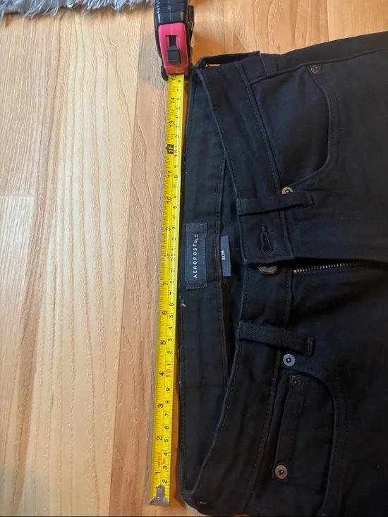 Aeropostale Men's Black and Light Gray Straight Jeans Duo - Picture 6 of 8